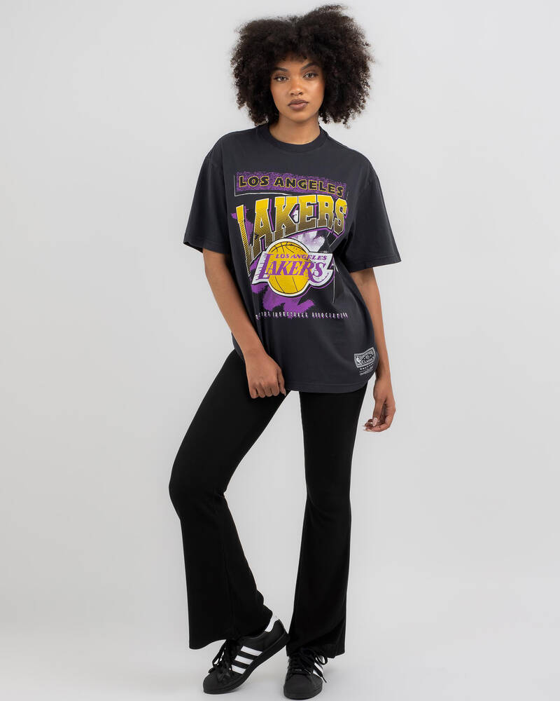 Mitchell & Ness Los Angeles Lakers Brush Off 2.0 T-Shirt for Womens