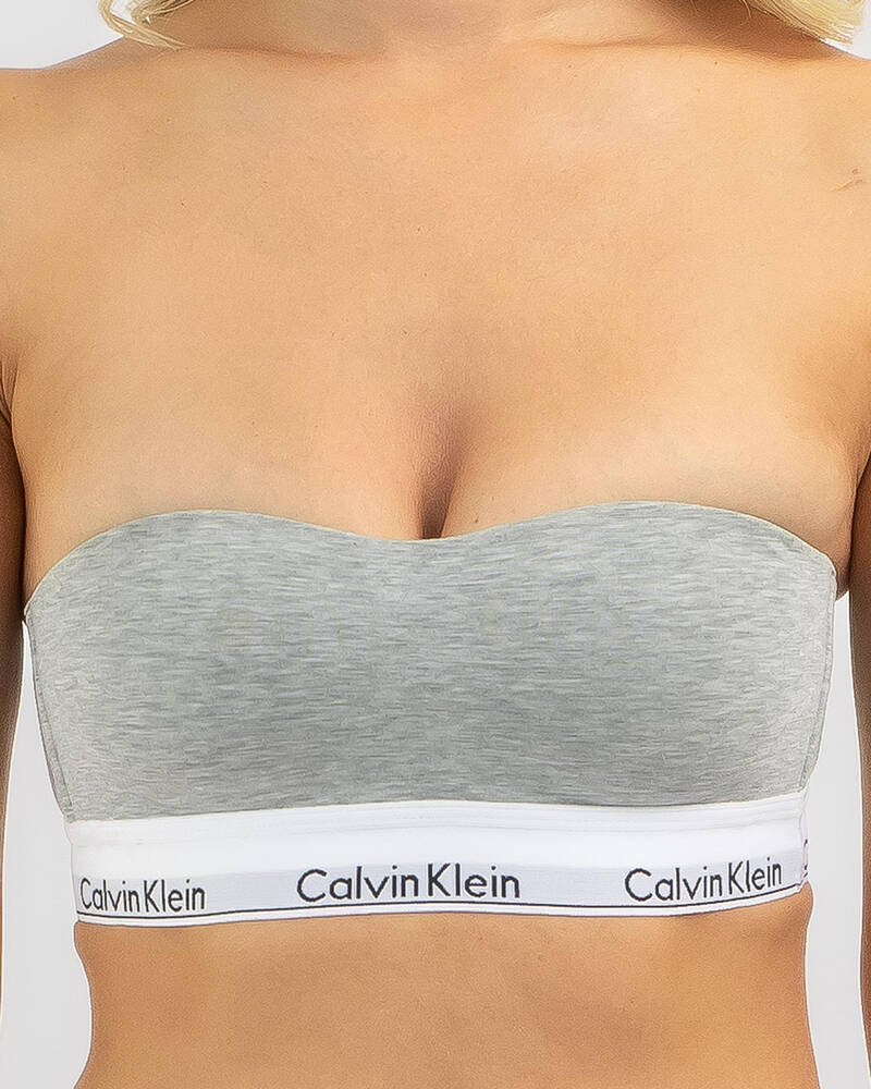 Calvin Klein Cotton Lightly Lined Bandeau for Womens