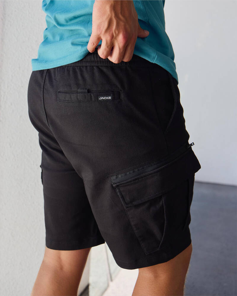 Jacks Edition Elastic Waist Shorts for Mens