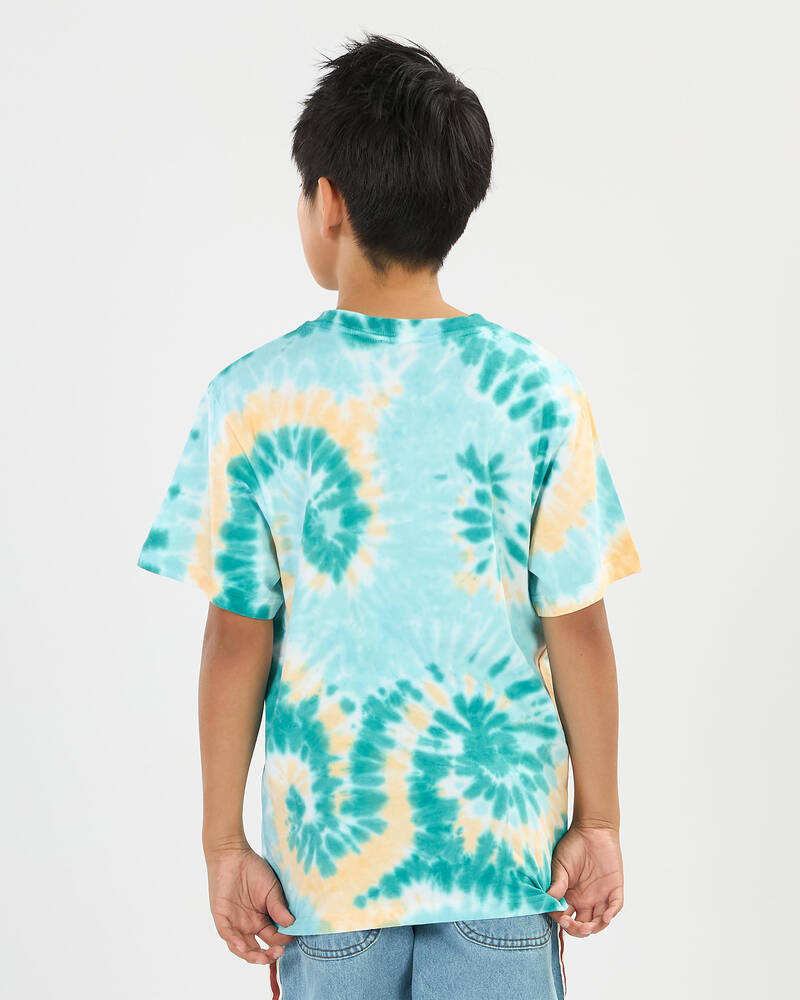 Santa Cruz Boys' Malba Crash Dot Mono Front T-Shirt for Mens