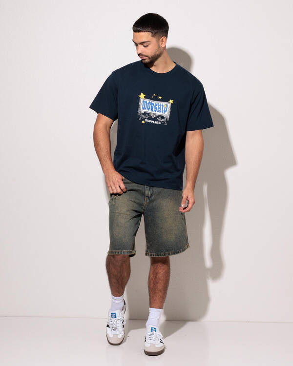 Worship Supplies Fascination Carpenter Jean Shorts for Mens