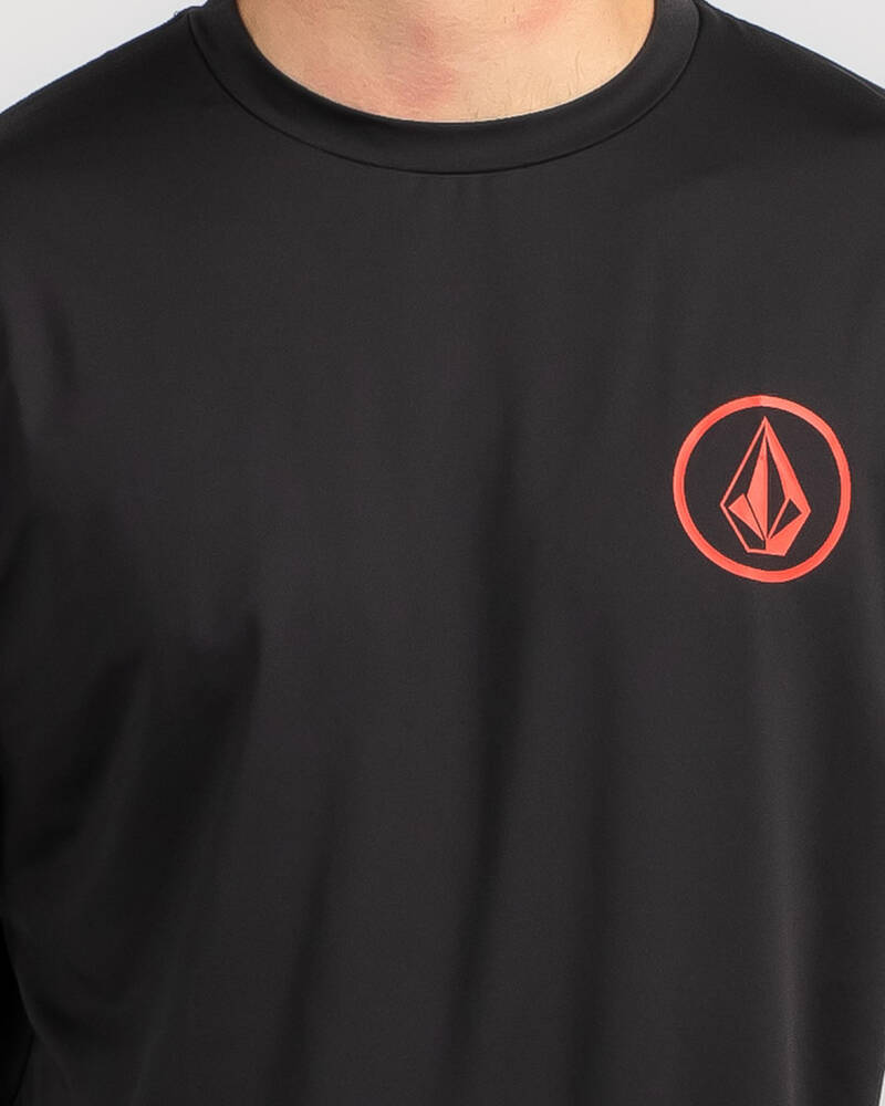 Volcom Mini Circle Stone Short Sleeve Rash Vest for Mens