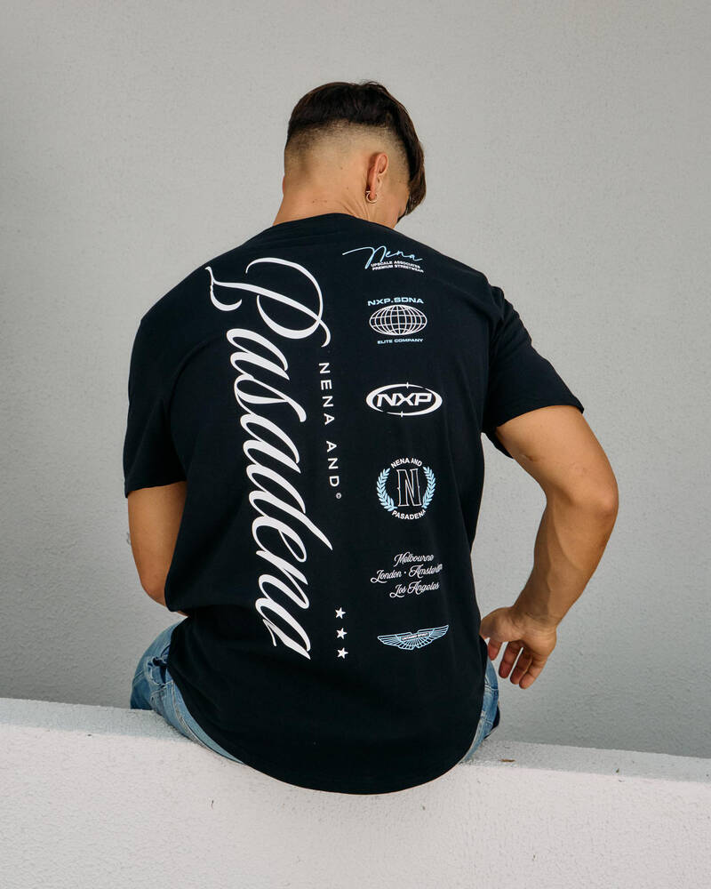 Nena & Pasadena Pledge Dual Curve T-Shirt for Mens