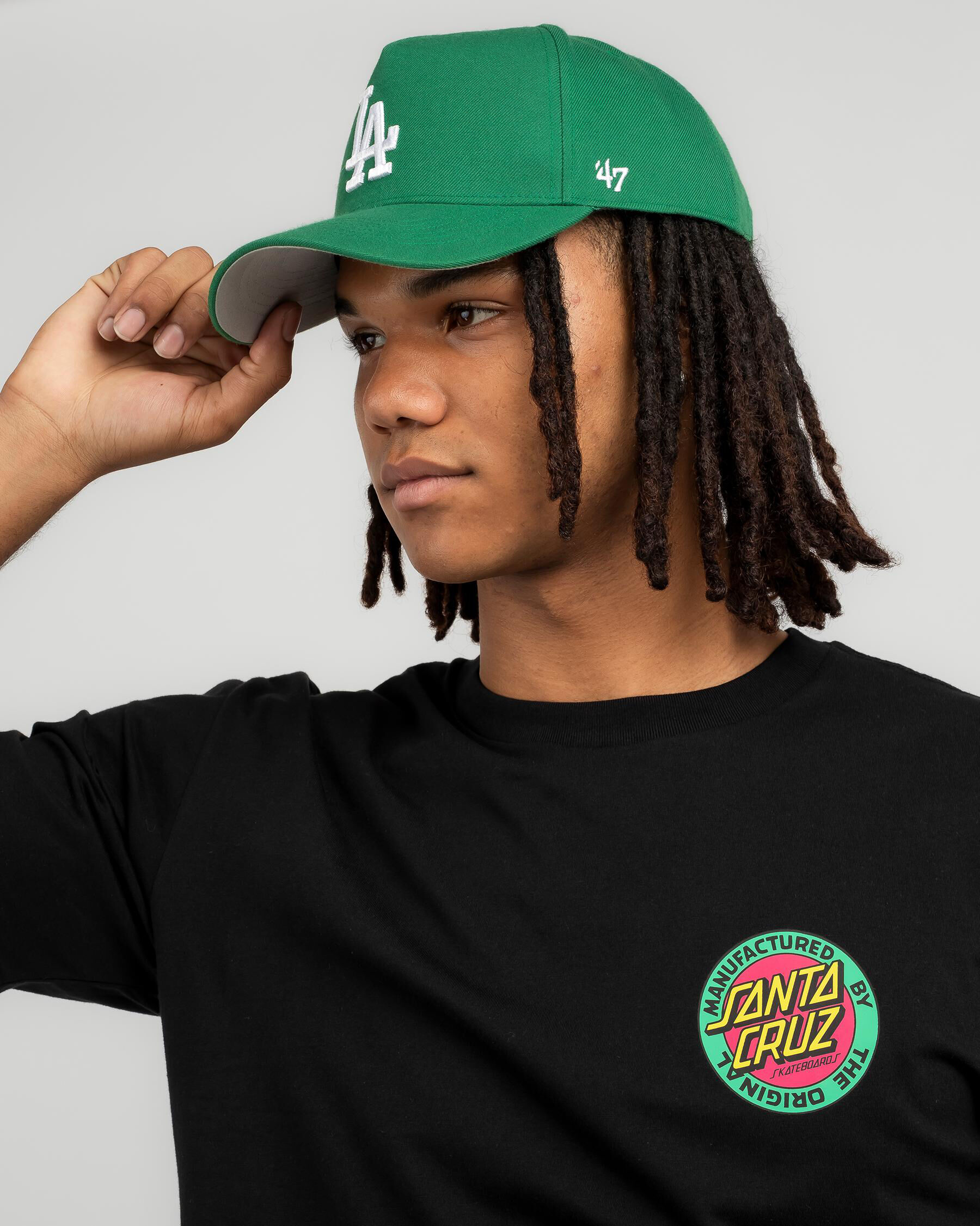 '47 Brand Dodgers MVP Hat – Adjustable Dark Green Wool Blend Cap With White Logo, One Size Fits Most