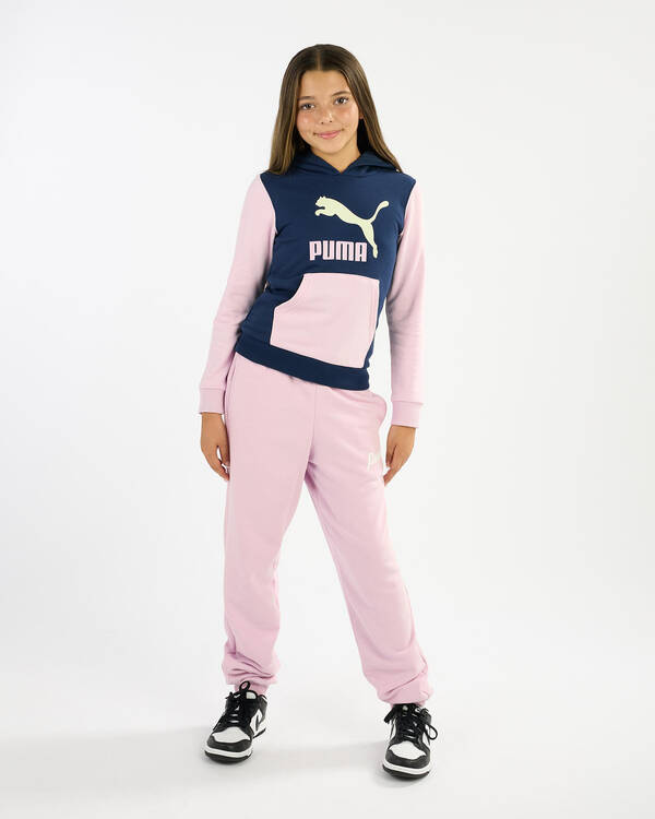Puma Girls' Classics Two-Colour Logo Hoodie TR for Womens