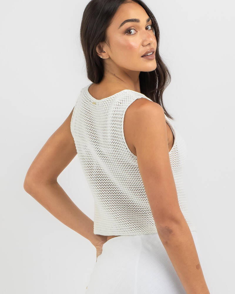 Ava And Ever Kerr Crochet Tie Top for Womens