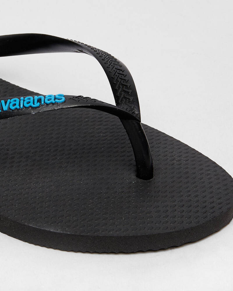 Havaianas Havaianas Slim Rubber Logo Thongs for Womens image number null