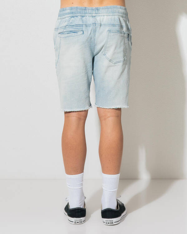 Lucid Arcade Elastic Waist Shorts for Mens