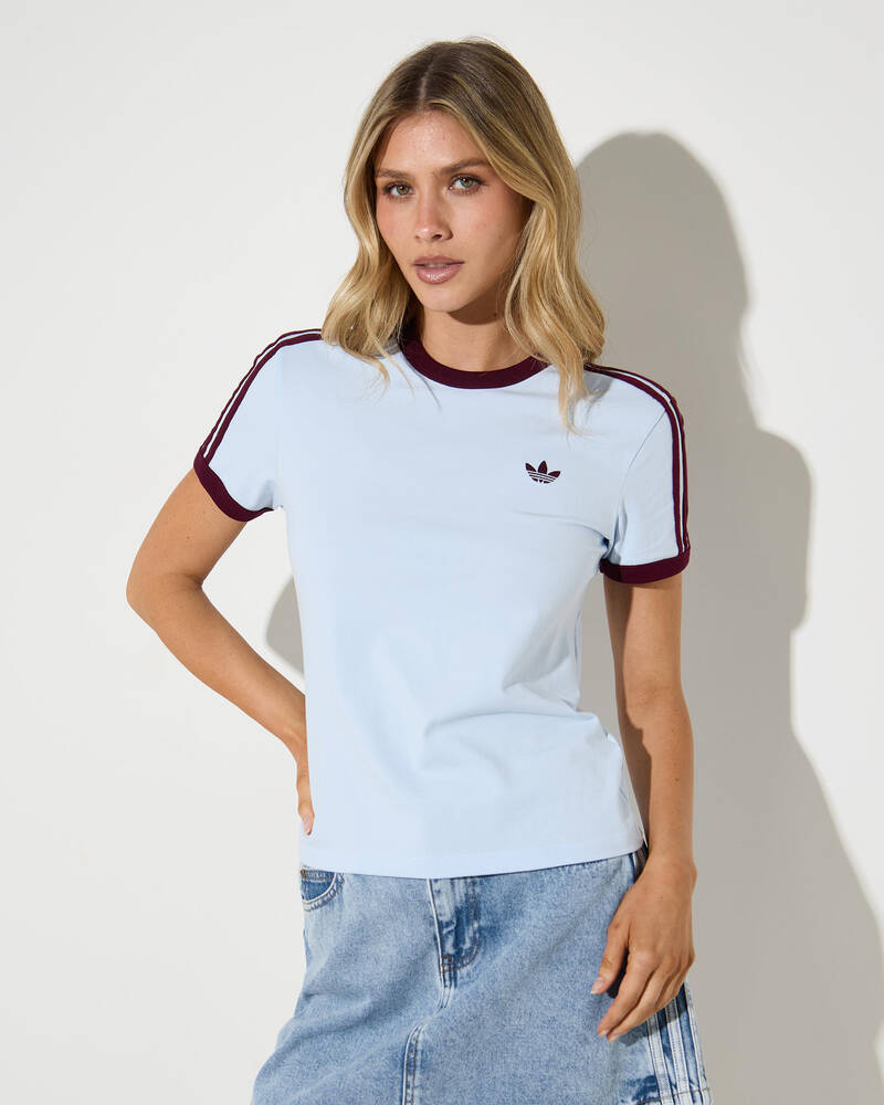 adidas 3 Stripes Slim T-Shirt for Womens