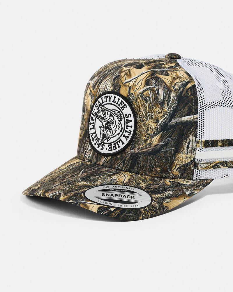 Salty Life Once Bitten Bullseye Trucker Cap for Mens