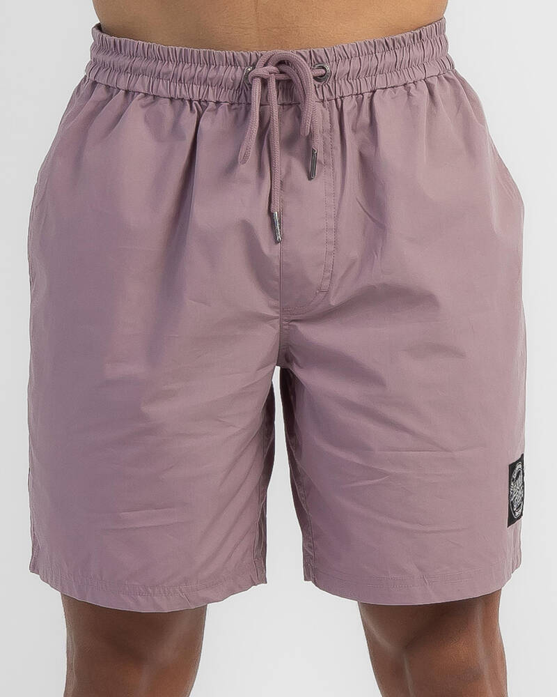 Santa Cruz MFG Cruzier Solid Elastic Waist Shorts for Mens