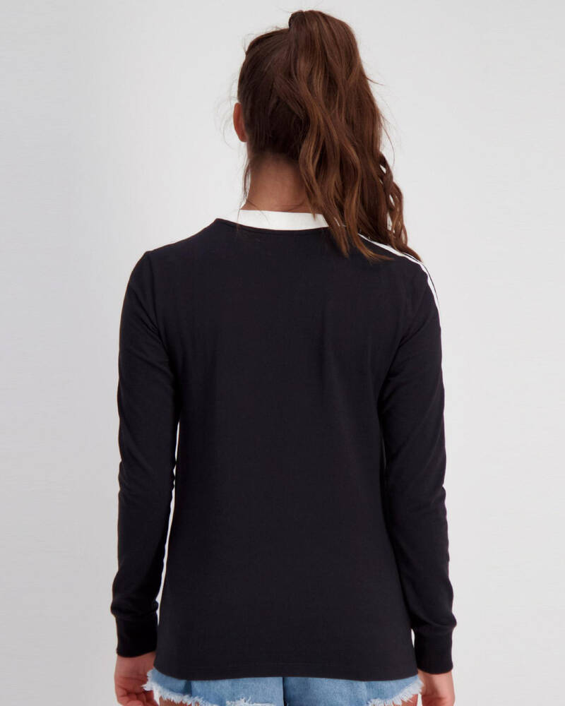 adidas 3 Stripes Long Sleeve T-Shirt for Womens