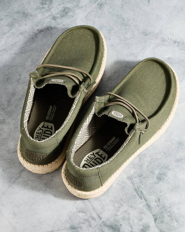 HEYDUDE Wally Stretch Canvas Shoes for Mens