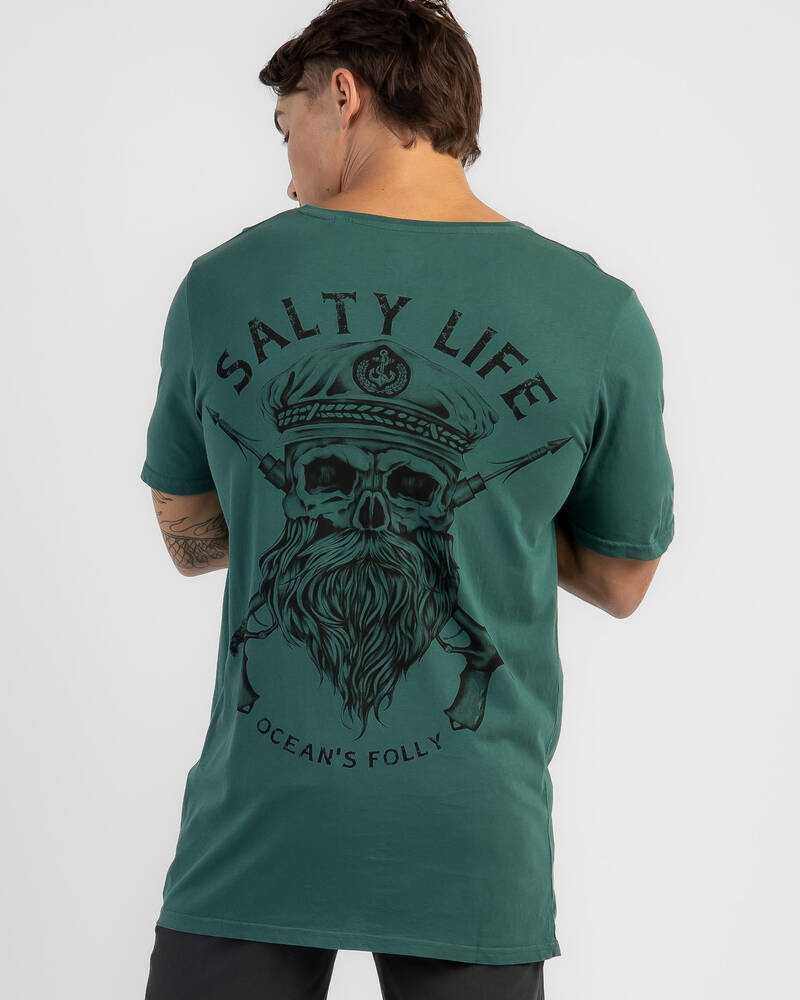 Salty Life Overboard T-Shirt for Mens