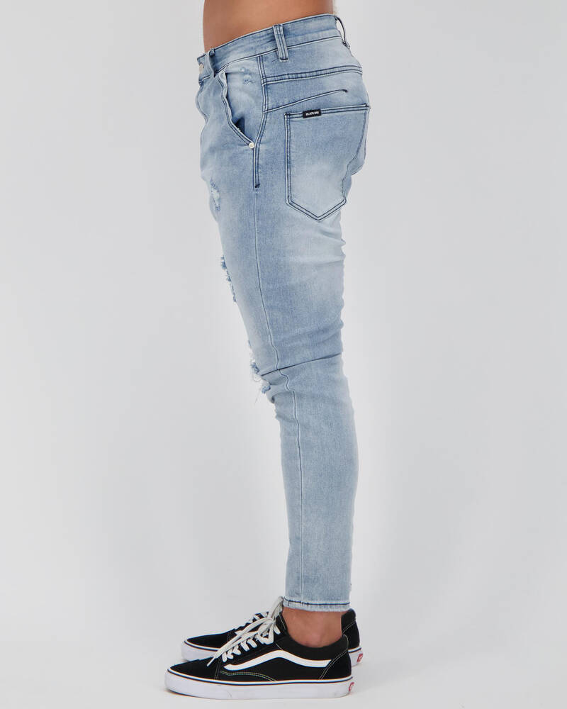 Black Palms The Tapered Drop Crotch Jeans for Mens