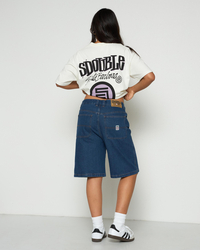 S-Double Womens Denim Standard Shorts for Womens image number null