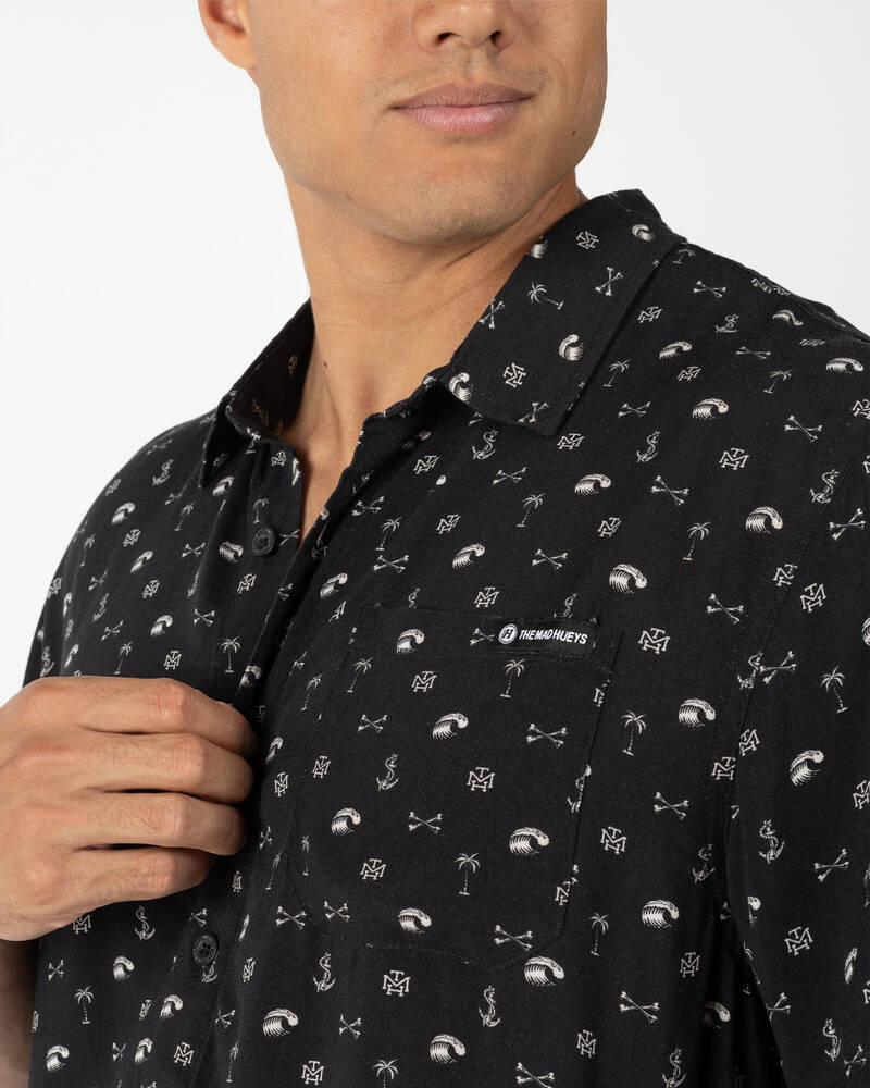 The Mad Hueys Anchor Bones Short Sleeve Shirt for Mens