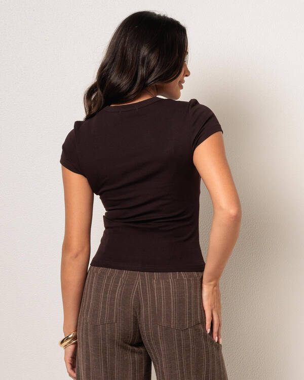 Ava And Ever Plain Cotton Tee for Womens