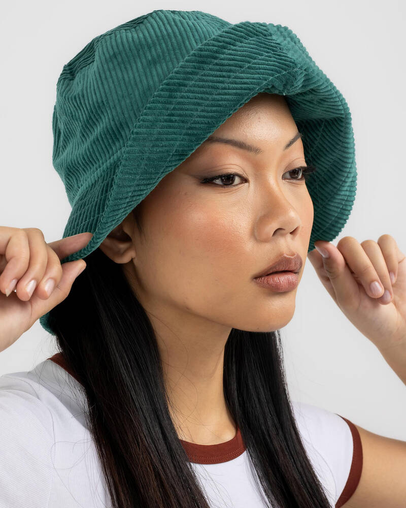 Afends Blanca Recycled Cord Bucket Hat for Womens