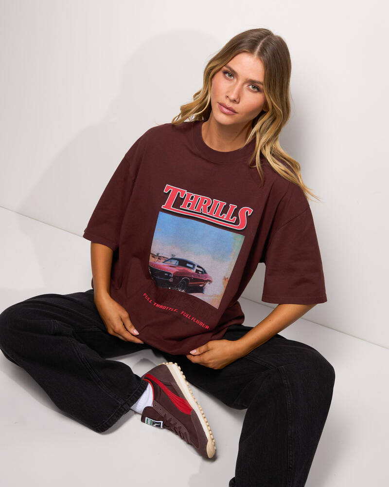 Thrills Full Throttle Oversized T-Shirt for Womens
