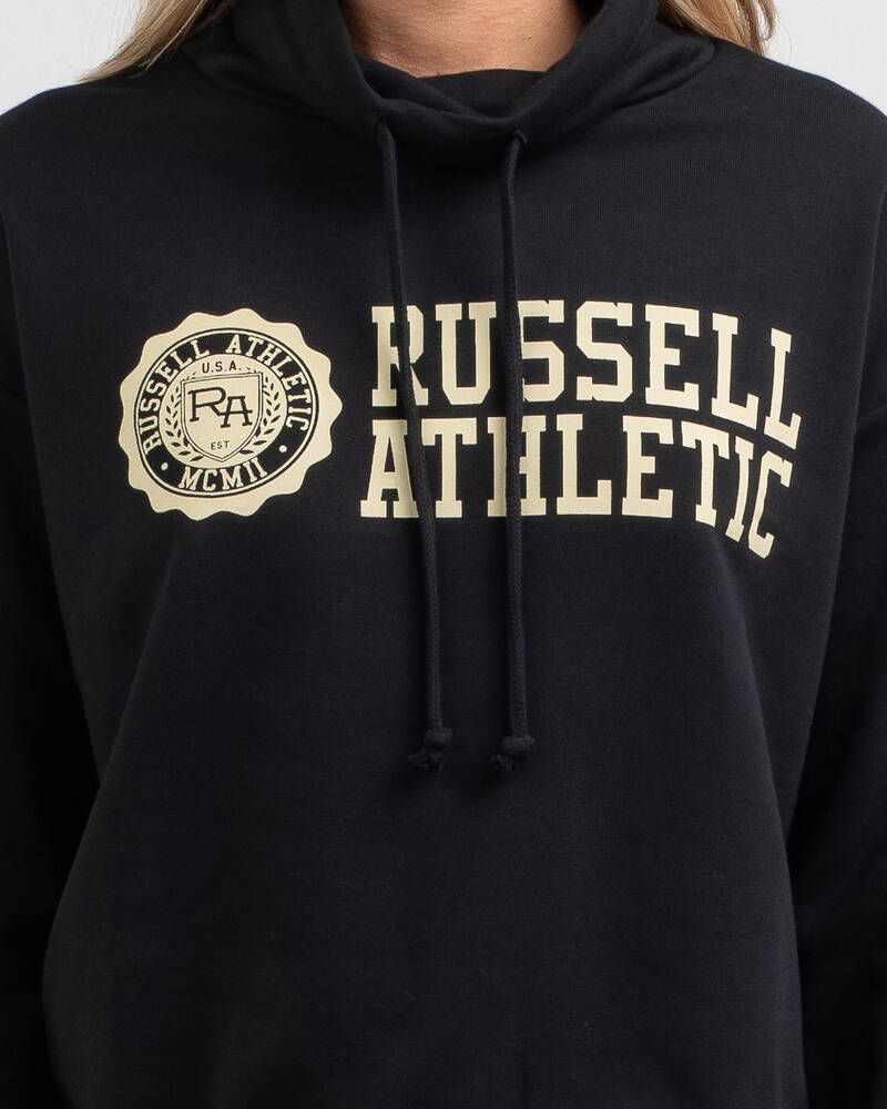 Russell Athletic Recreation Funnel Neck Sweatshirt for Womens