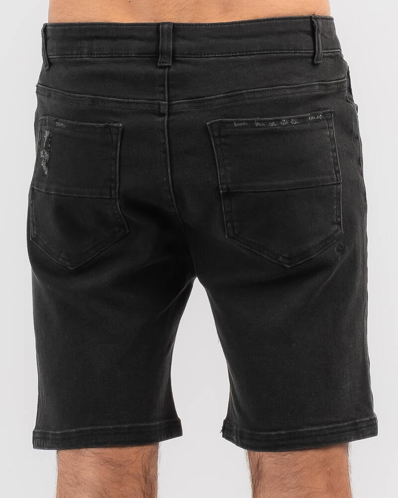Skylark Destroyed Denim Shorts for Mens
