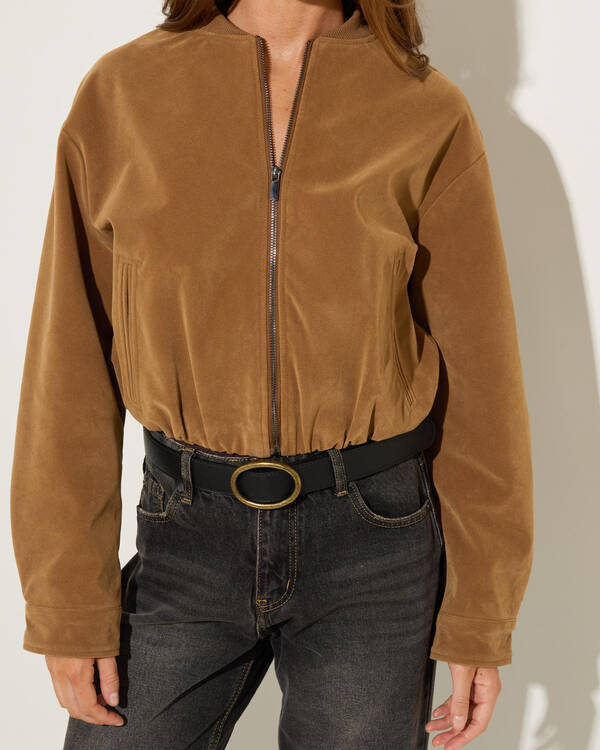 Ava And Ever Dallas Faux Suede Jacket for Womens