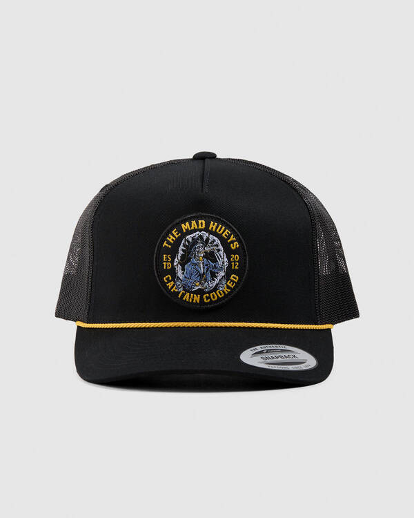 The Mad Hueys Captain Cooked Jaws Twill Trucker Cap for Mens