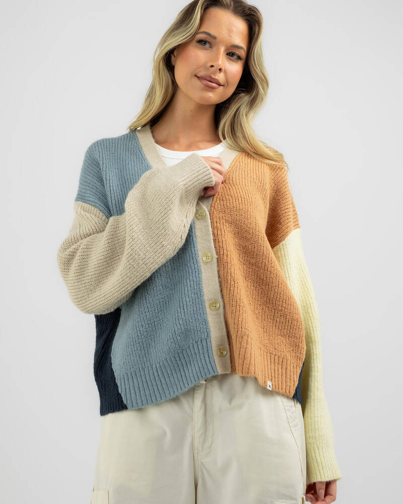 Rip Curl Block Party Knit Cardigan for Womens