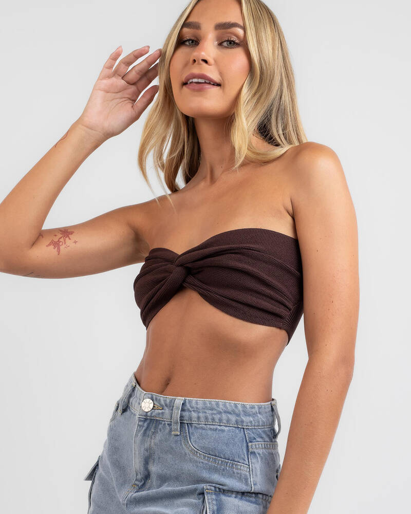 Mooloola Bianca Knit Crop Top for Womens