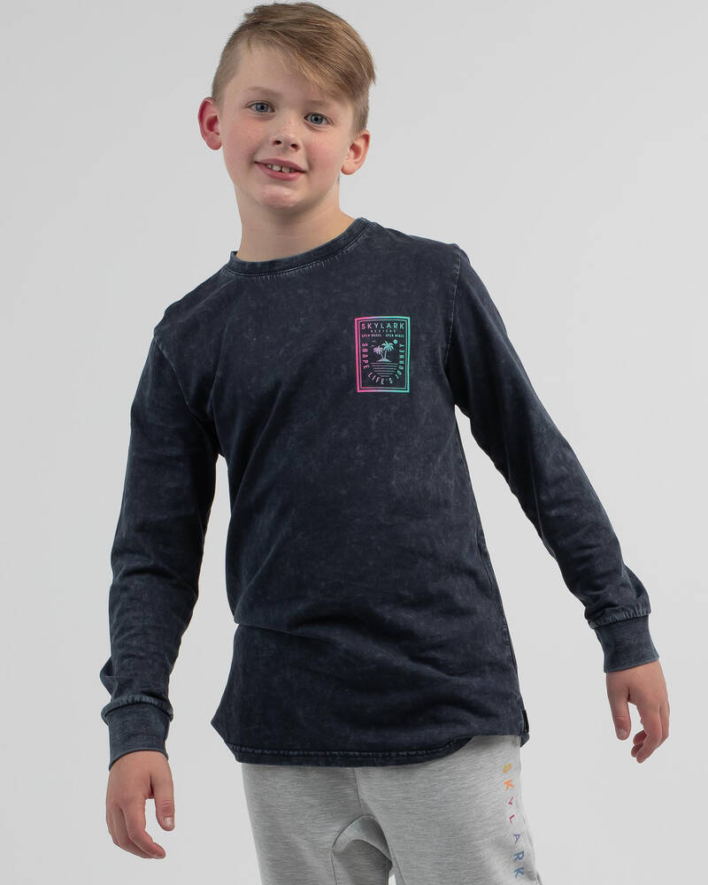 Skylark Boys' Mellow Long Sleeve T-Shirt for Mens