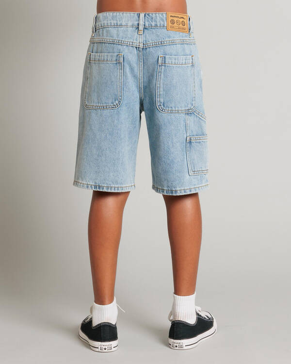 Rip Curl Boys' Hyped Up Denim Walk Shorts for Mens