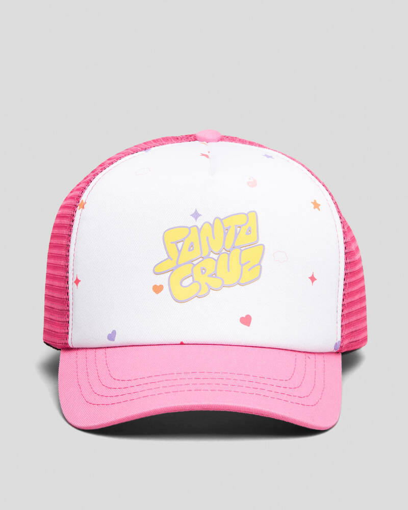 Santa Cruz Girls' Bubble Stack Trucker Cap for Womens