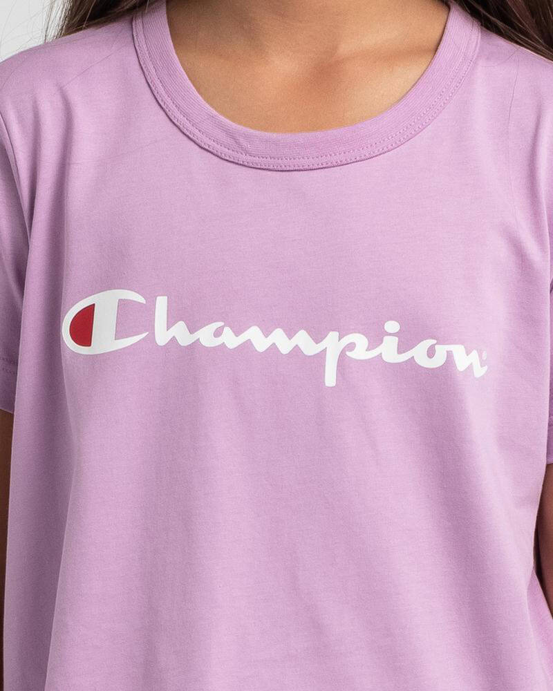 Champion Girls' Logo T-Shirt for Womens