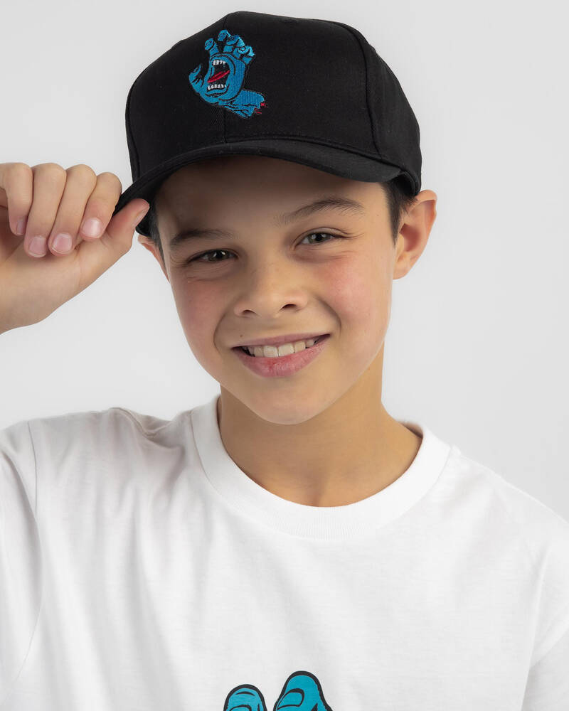 Santa Cruz Boys' Screaming Hand Patch Cap for Mens