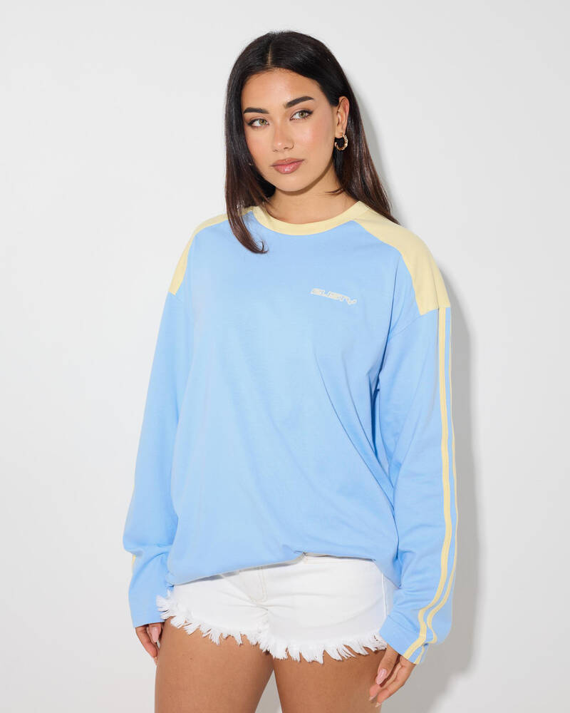 Rusty Penny Oversized Long Sleeve T-Shirt for Womens