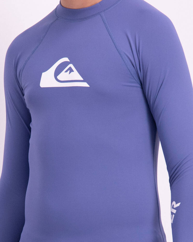 Quiksilver All Time Ls Rash Vest for Mens
