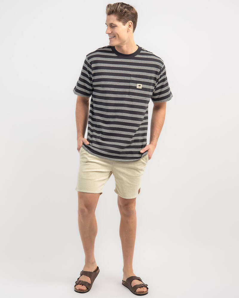 Rip Curl Quality Surf Products Stripe T-Shirt for Mens