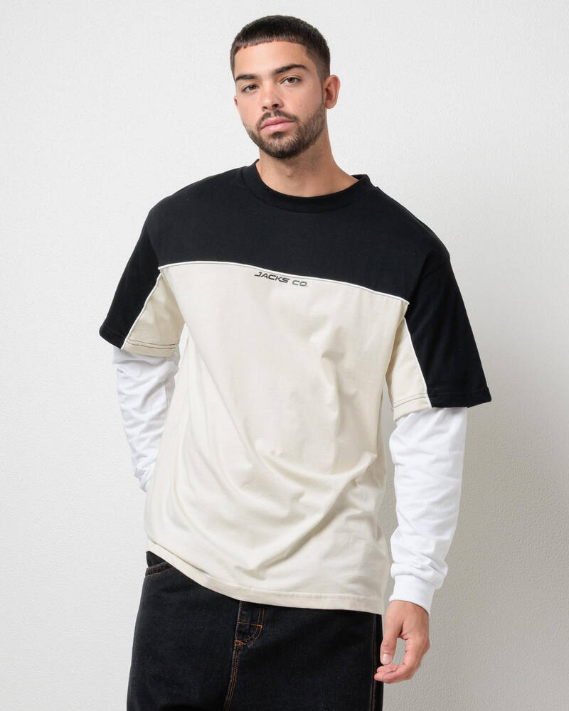 Jacks Cloudline Layered Long Sleeve T-Shirt for Mens