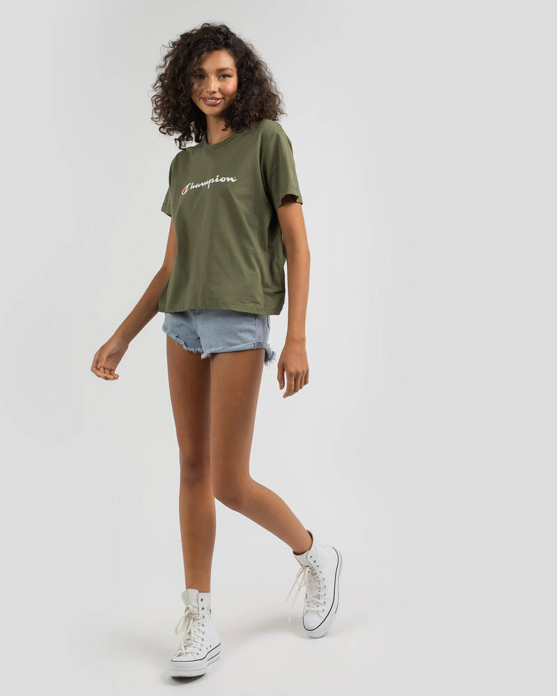 Champion Logo T-Shirt for Womens