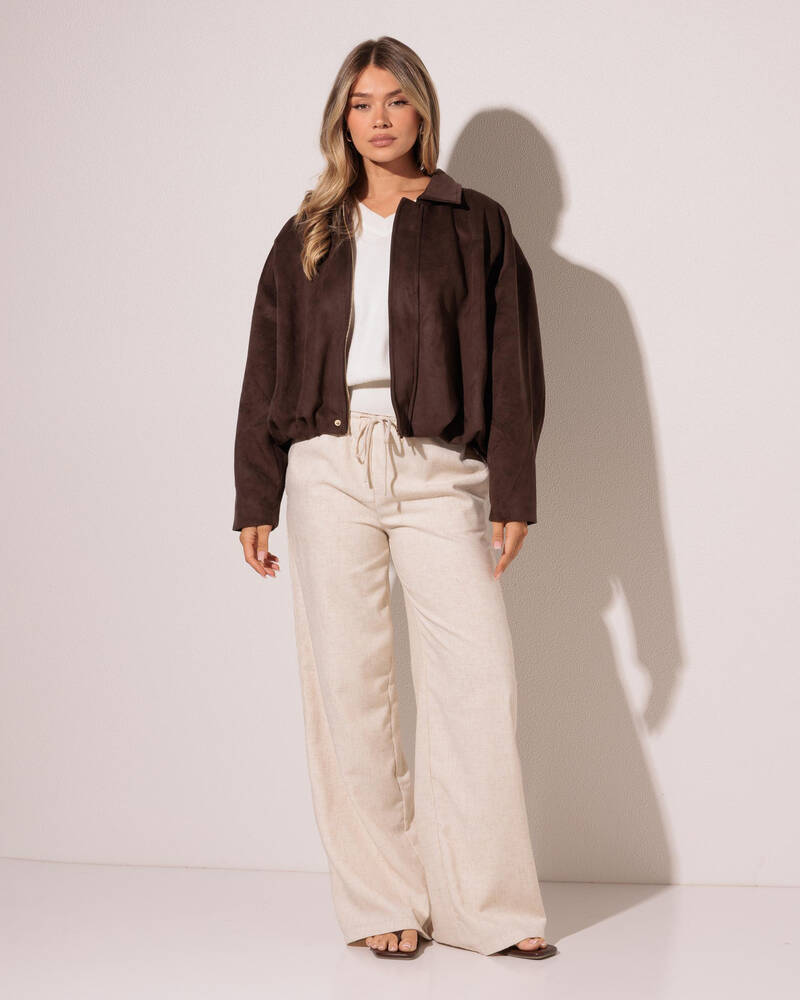 Ava And Ever Floyd Faux Suede Jacket for Womens