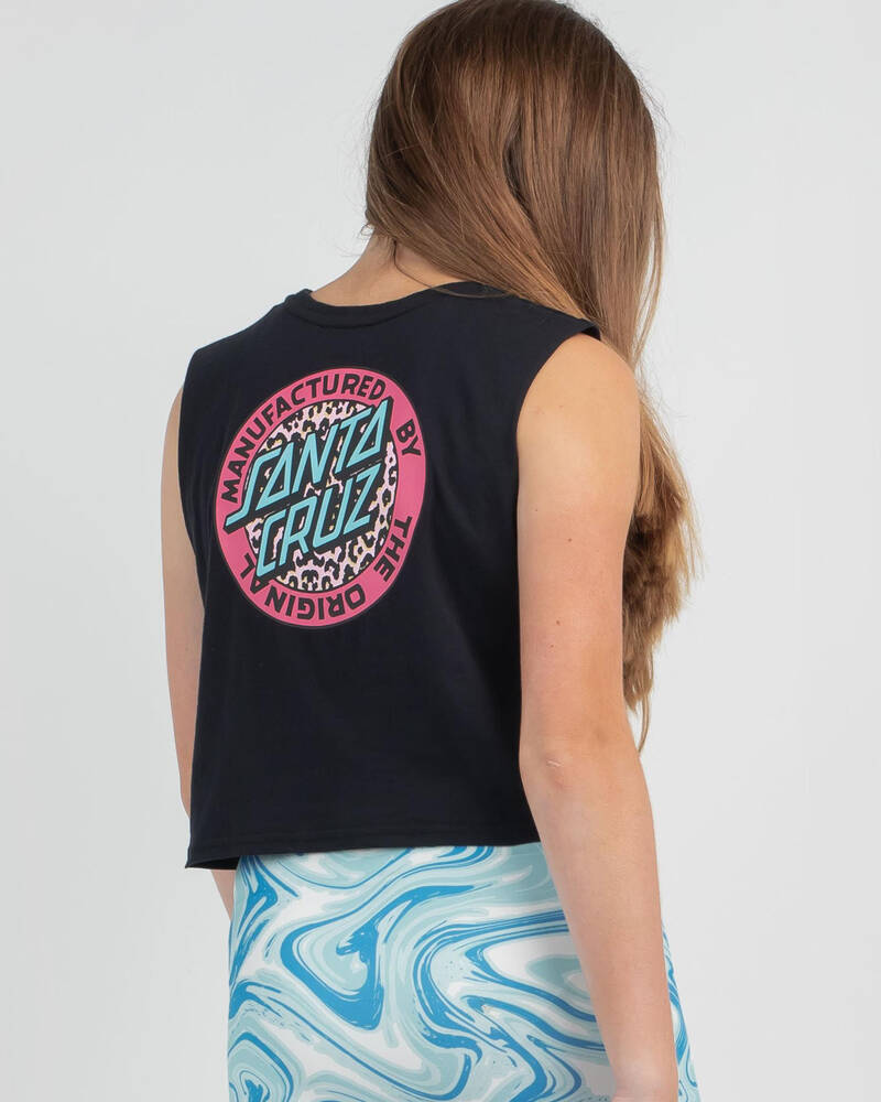 Santa Cruz Girls' Primal MFG Dot Muscle Tank Top for Womens