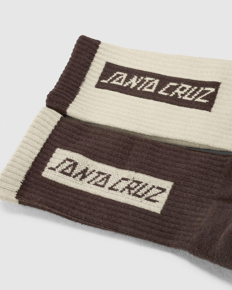 Santa Cruz SC Eliminate Long Crew Socks 2 Pack for Mens