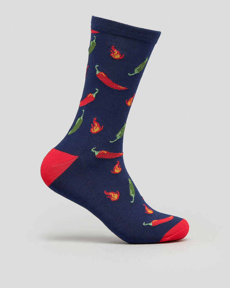 Lucid Spicy Crew Socks for Mens