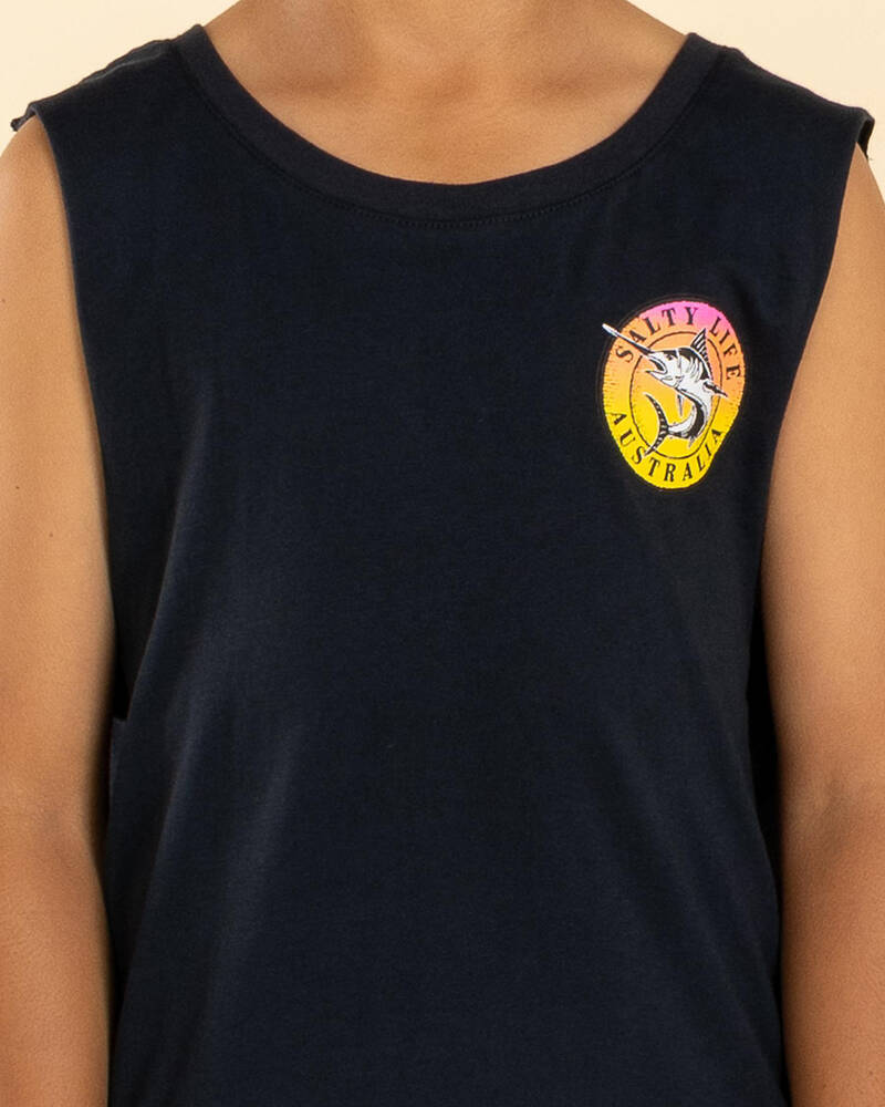 Salty Life Boys' Evaded Muscle Tank for Mens