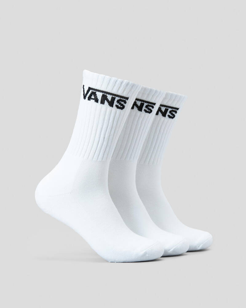Vans Boys' Classic Crew Socks 3 Pack for Mens