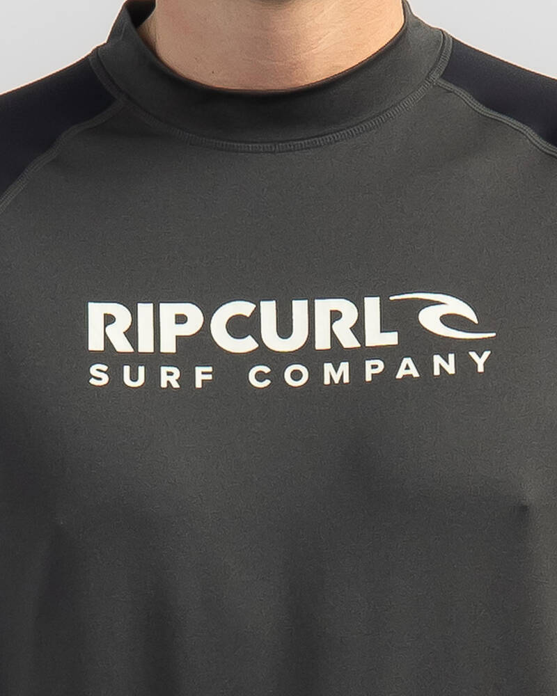 Rip Curl Shock UPF Short Sleeve Rash Vest for Mens