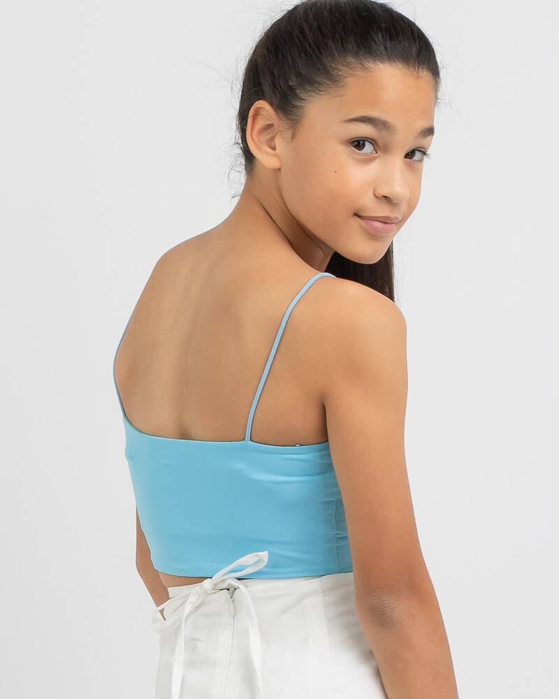 Mooloola Girls' Basic Crop Top for Womens