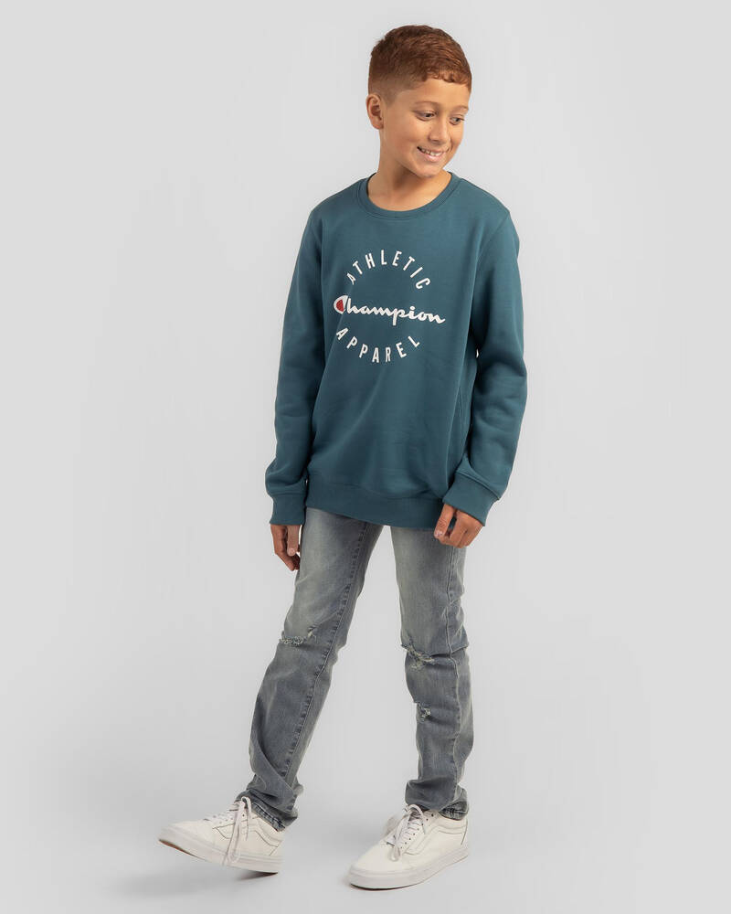 Champion Boys' Sporty Crew Sweatshirt for Mens
