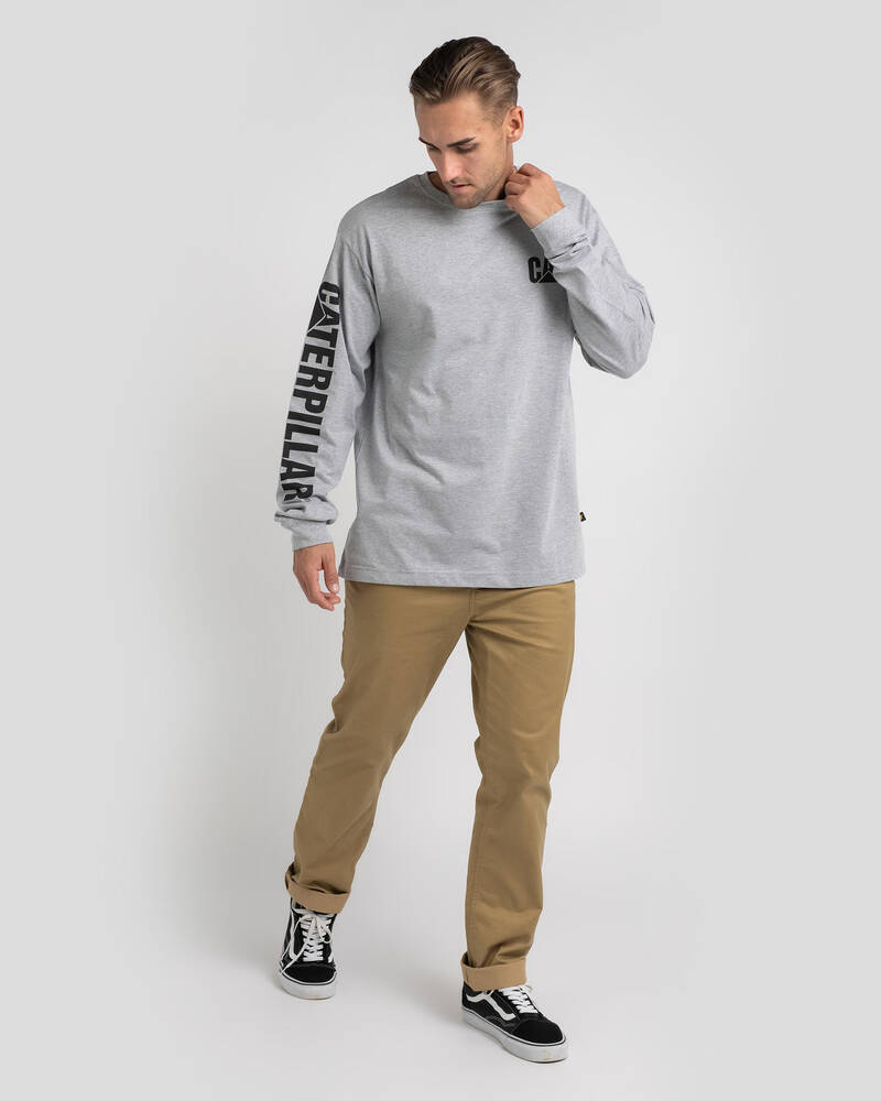 Cat Trademark Banner Long Sleeve T-Shirt for Mens